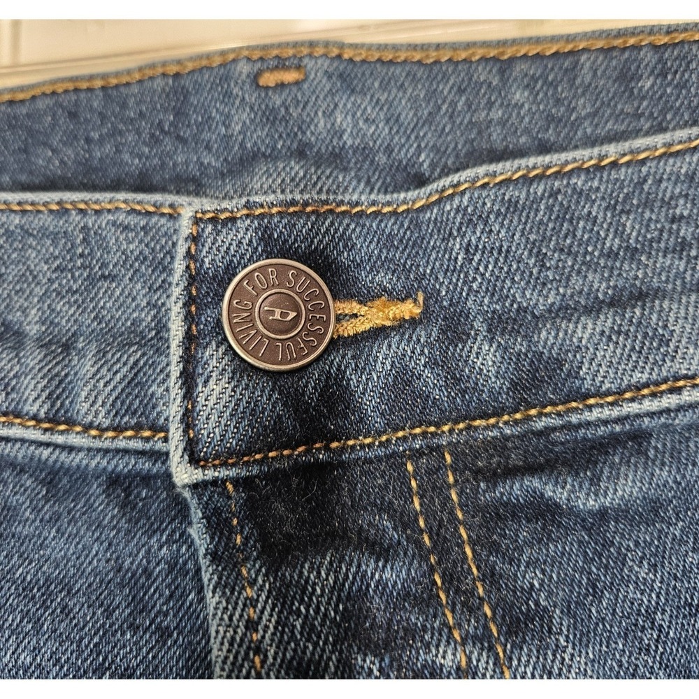 Diesel 2006 D-Fining Tapered Button Fly Blue Jeans Men's 38 (38x27.5) Whiskering - Picture 6 of 14